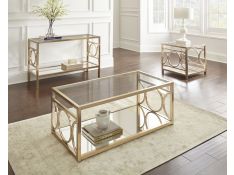 Olympia Occasional Table Set in Gold