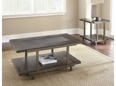 Terrell Occasional Table Set in Brown