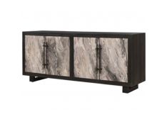 Lakenwood Accent Cabinet in Black Gray and Ivory