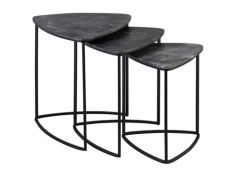 Olinmere Set of 3 Accent Tables in Black