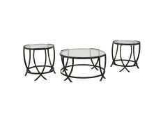 Tarrin Set of 3 Occasional Table in Black