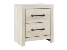 Ashley Furniture Cambeck Two Drawer Nightstand in Whitewash 