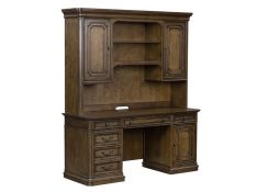 Amelia Jr Executive Credenza Set in Antique Toffee Finish