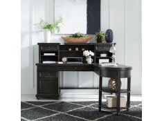 Harvest Home L Shaped Desk Set in Chalkboard Finish