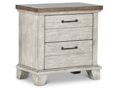 Bear Creek Nightstand in White Smoke