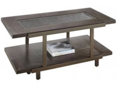 Steve Silver Terrell Cocktail Table with Caster in Brown