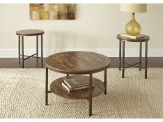 Sedona 3 Pack Occasional Table Set in Caramel