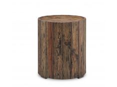 Magnussen Dakota Round End Table in Rustic Pine