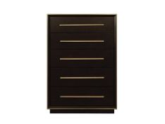 Luddington 5 Drawer Chest in Smoked Peppercorn