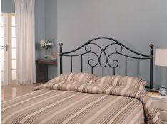 Full and Queen Metal Headboard in Black And Bronze