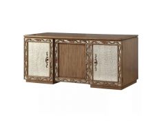 Orianne Executive Writing Desk in Antique Gold