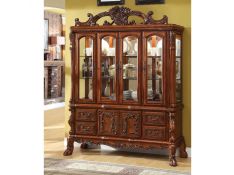 Furniture of America Medieve Hutch Buffet in Antique Oak Finish