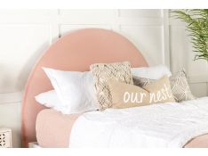 June Twin Upholstered Headboard in Blush