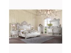 Adara Panel Bedroom Collections in Antique White Finish