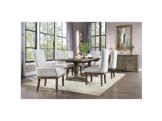 Landon Rectangular Dining Set in Salvage Gray Finish