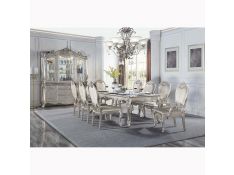 Bently Rectangular Leg Dining Set in Champagne Finish