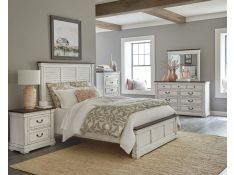 Hillcrest Panel Bedroom Set in White