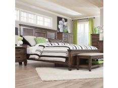 Franco Panel Bedroom Set in Burnished Oak