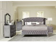 Coaster Deanna Bedroom Set in Grey