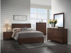 Edmonton Panel Bedroom Set in Rustic Tobacco