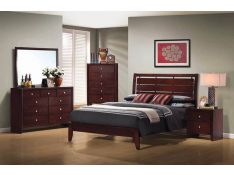 Serenity Bedroom Set in Rich Merlot