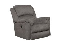 Malloy Quilted Power Rocker Recliner in Graphite