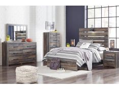 Drystan Bedroom Collection in Brown Multi