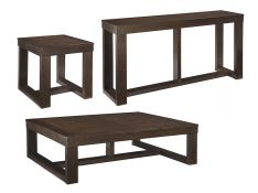 Watson Occasional Table Set in Dark Brown