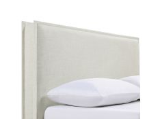 Izzy King and California King Upholstered Headboard in Sand