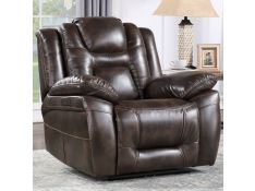 Oportuna Dual Power Recliner in Coffee