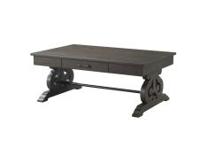 Stone Coffee Table in Charcoal Finish