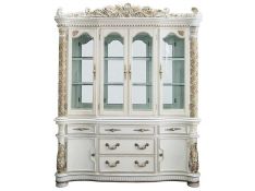 Vendom Hutch and Buffet in Antique Pearl Finish