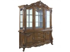 Latisha Hutch and Buffet in Antique Oak Finish