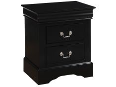 Acme Furniture Louis Philippe III Nightstand in Black