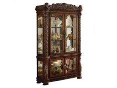 Acme Furniture Vendome Curio Cabinet in Cherry