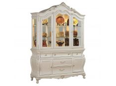 Acme Furniture Chantelle Hutch & Buffet in Pearl White