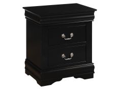 Acme Furniture Louis Philippe Nightstand in Black