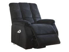 Ipompea Recliner with Power Lift and Massage in Black