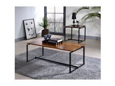 Jurgen Coffee Table Set in Oak and Black