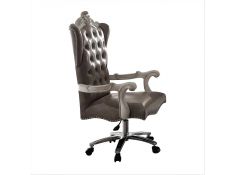 Versailles Executive Office Chair in Silver and Antique Platinum