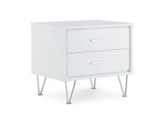 Deoss Accent Night Table in White