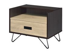 Melkree Accent Table in Oak and Black Finish