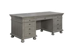 Gustave Executive Desk in Gray Oak Finish