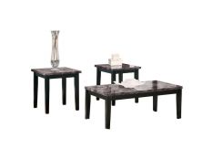 Ashley Furniture Maysville Occasional 3pc Table Set in Faux Marble