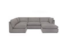 Fusion Furniture 28 WENDY LINEN 1x28-29 WENDY LINEN+1x28-26R WENDY LINEN+1x28-33L  WENDY LINEN Sectional with Chaise, Z & R Furniture
