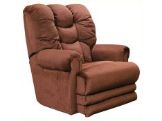 Malone Lay Flat Recliner with Extended Ottoman in Merlot