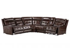 Canterbury 6 Piece Zero Gravity Modular Power Reclining Sectional in Acorn