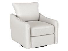 Madia Upholstered Swivel Glider Chair in Vanilla