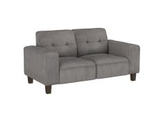 Deerhurst Upholstered Loveseat in Charcoal