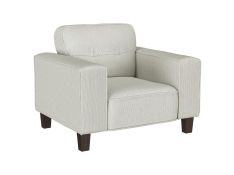 Deerhurst Upholstered Accent Chair in Greige